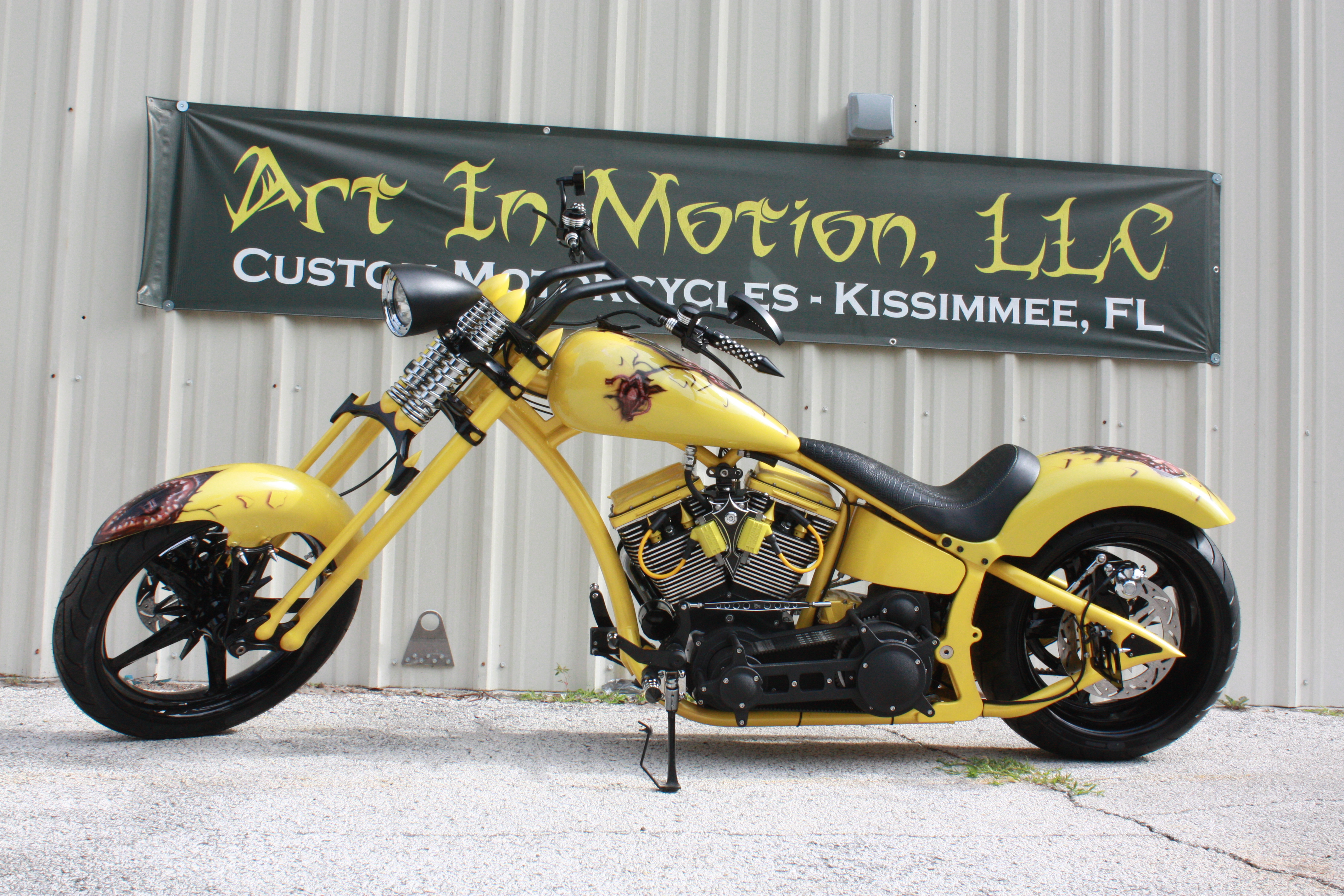 and title for a custom motorcycle assembled from parts